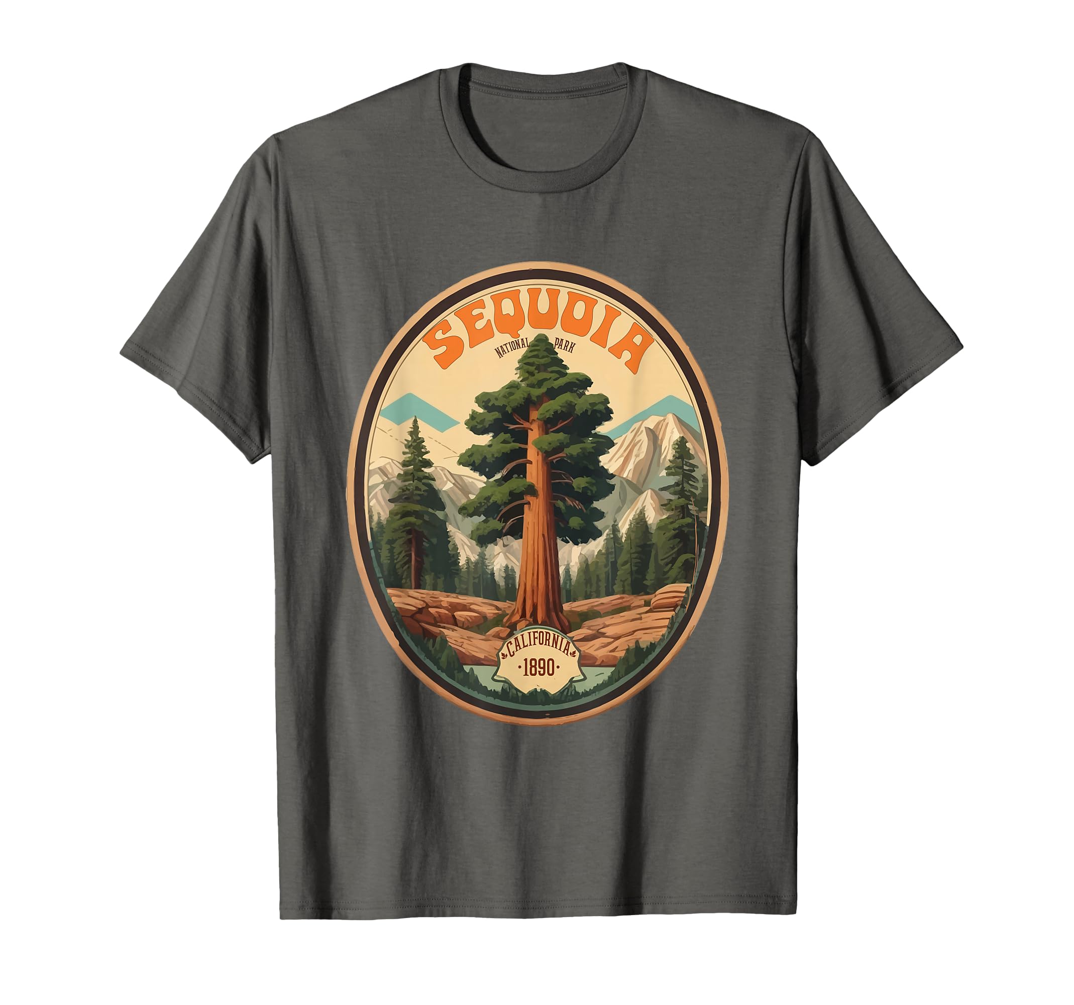 Sequoia National Park Tree T-Shirt - Minimalist Print Men Women - T-Shirt, Sweatshirt, Hoodie