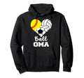Ball Oma Heart Funny Softball Hoodie - Casual Everyday Wear for Adults - T-Shirt, Sweatshirt, Hoodie