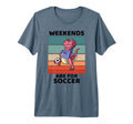 Dinosaur Lover Weekends Are Soccer T-Shirt - Unique Graphic for Adults - T-Shirt, Sweatshirt, Hoodie