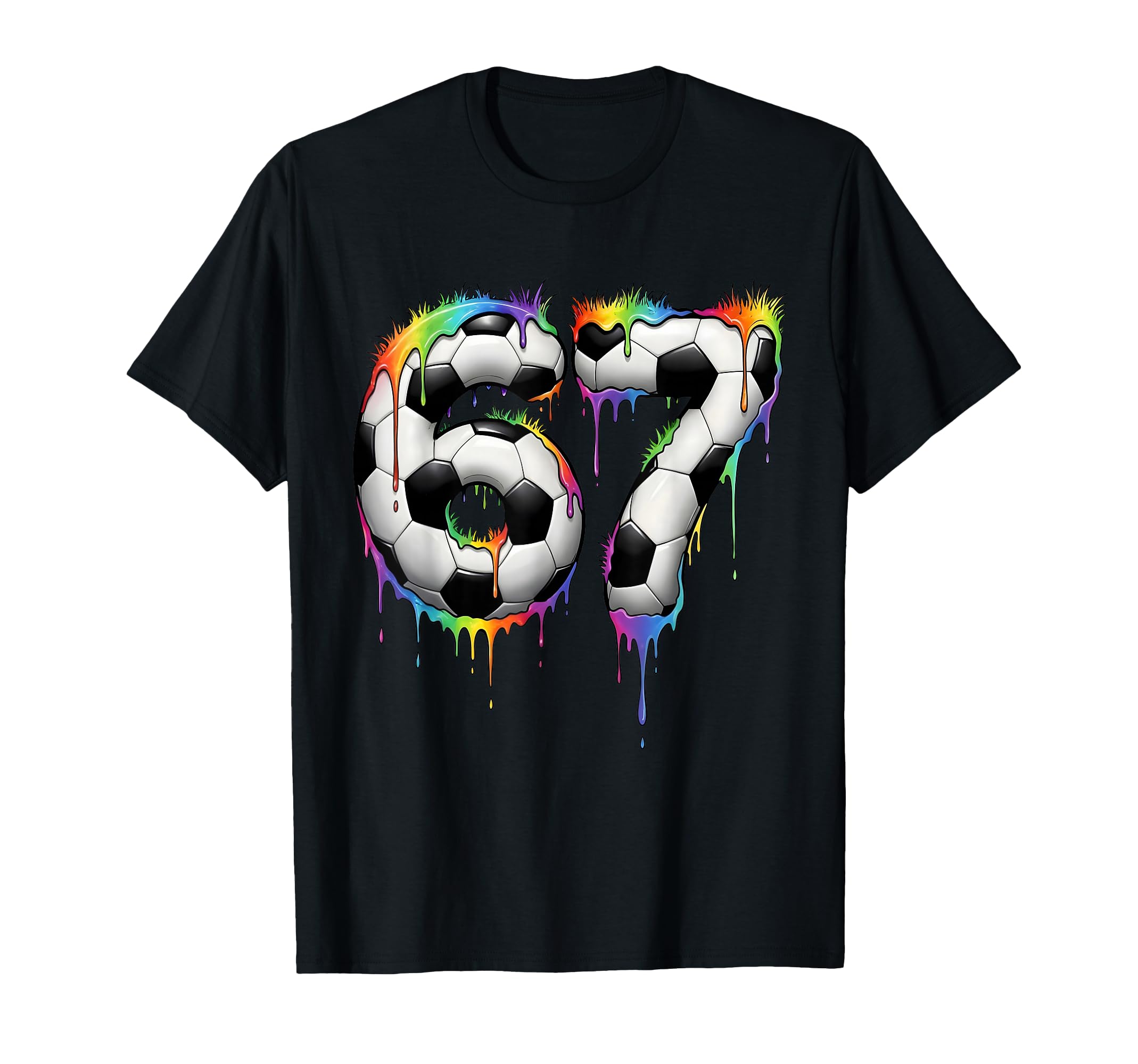 Soccer 67 Six Seven Funny Gen Alpha Meme T-Shirt - Minimalist Print Unisex - T-Shirt, Sweatshirt, Hoodie