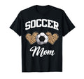 Soccer Leopard Heart Soccer Mom Soccer T-Shirt - Novelty Apparel Unisex - T-Shirt, Sweatshirt, Hoodie