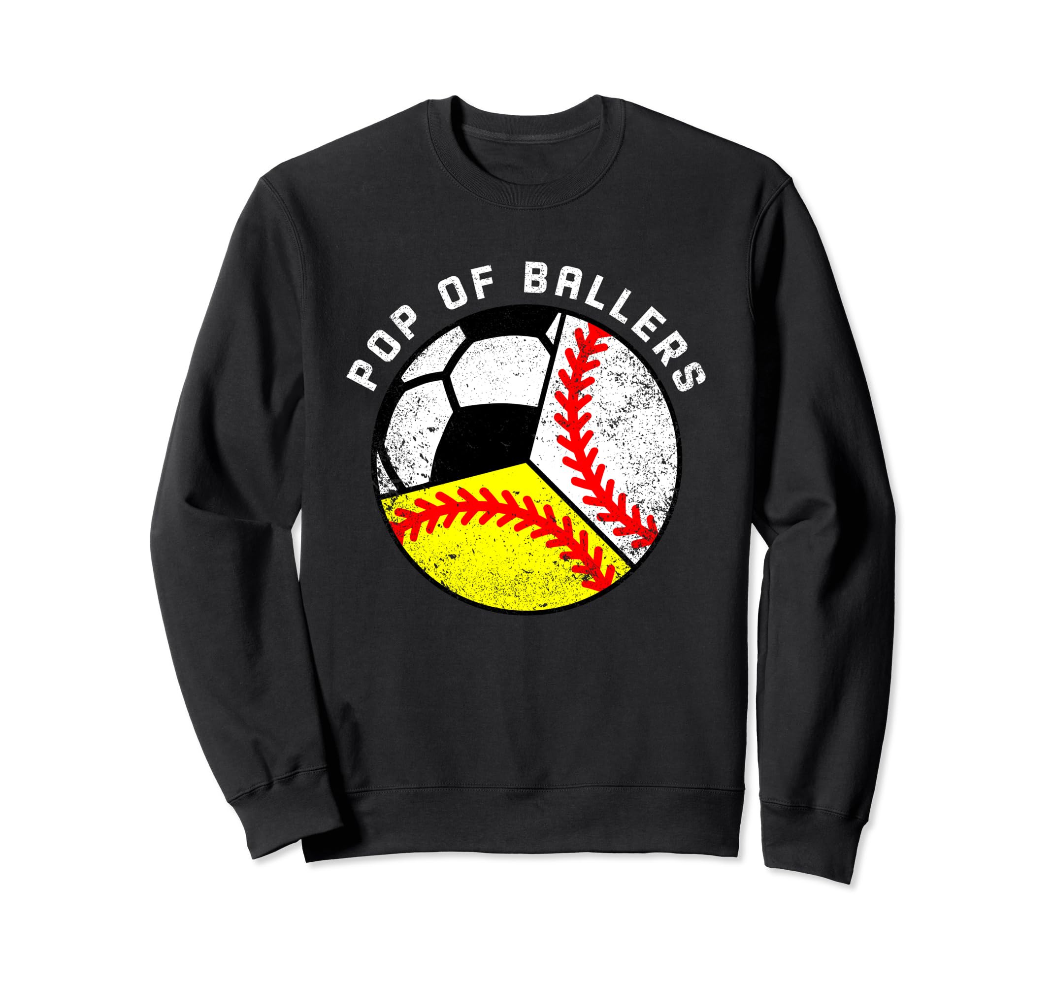 Pop Ballers Funny Baseball Sweatshirt - Casual Everyday Wear Men Women - T-Shirt, Sweatshirt, Hoodie
