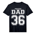 Number 36 Custom Proud Soccer Futbol T-Shirt - Unique Graphic Men Women - T-Shirt, Sweatshirt, Hoodie
