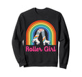 70S 80S Skating Roller Skates Sweatshirt - Aesthetic Graphic Men Women - T-Shirt, Sweatshirt, Hoodie