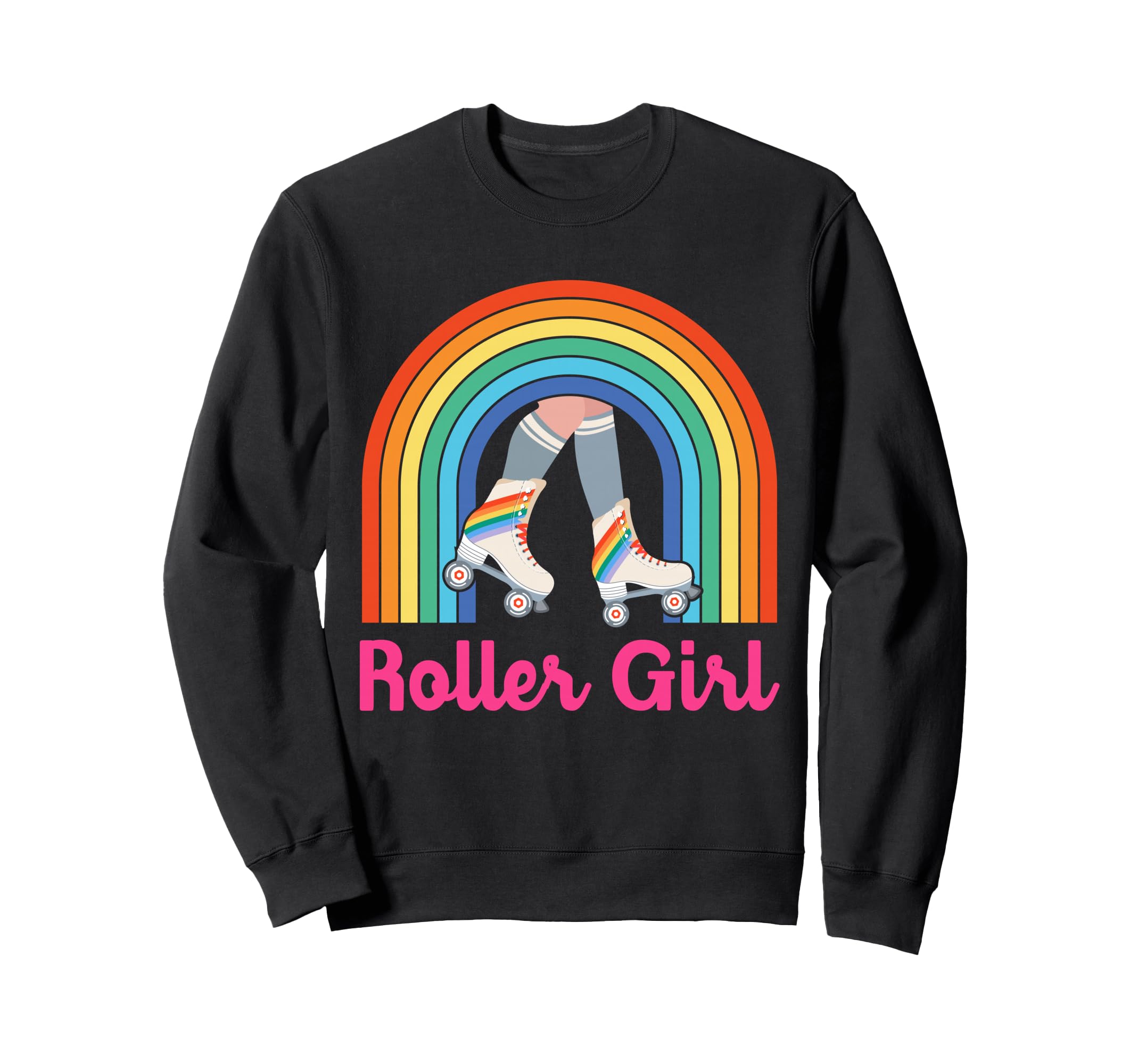 70S 80S Skating Roller Skates Sweatshirt - Aesthetic Graphic Men Women - T-Shirt, Sweatshirt, Hoodie
