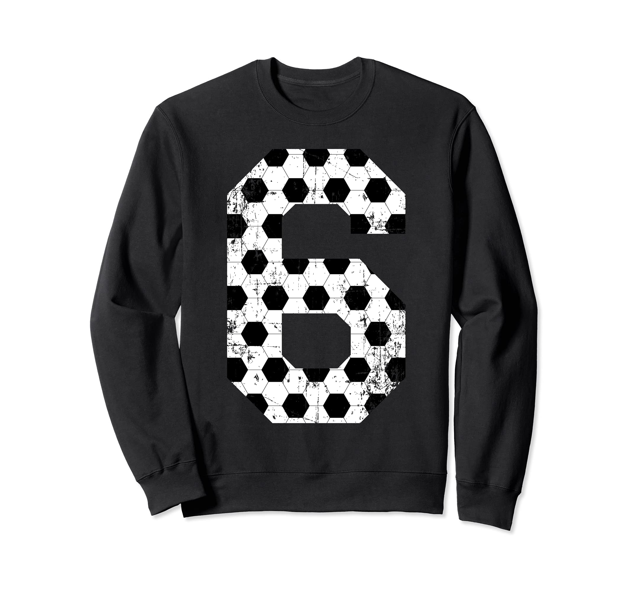 Soccer 6 Jersey Number Sweatshirt - Unique Graphic Men Women - T-Shirt, Sweatshirt, Hoodie