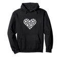 I Love Soccer Heart Shaped Soccer Ball Gift Hoodie - Graphic Print Unisex - T-Shirt, Sweatshirt, Hoodie