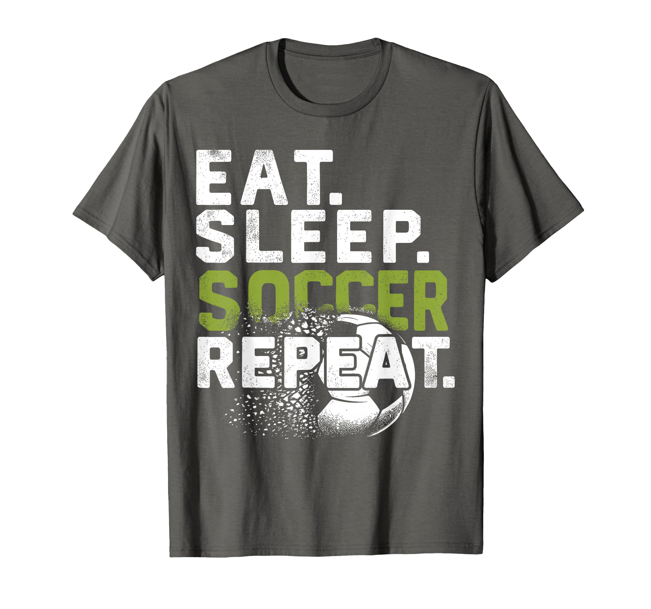 Funny Soccer Eat Sleep Soccer Repeat T-Shirt - Custom Art Print Unisex - T-Shirt, Sweatshirt, Hoodie