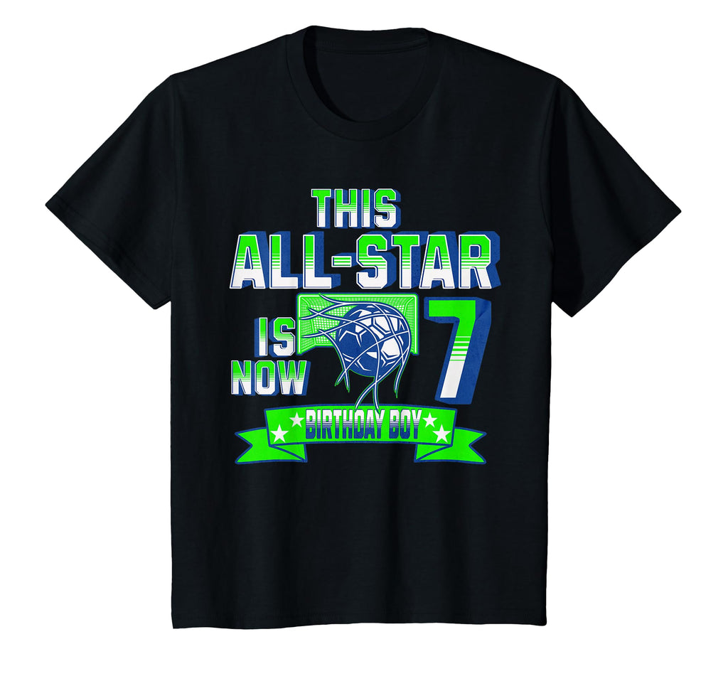 Age 7 Personalized Soccer Party 7Th T-Shirt - Streetwear Style Unisex - T-Shirt, Sweatshirt, Hoodie