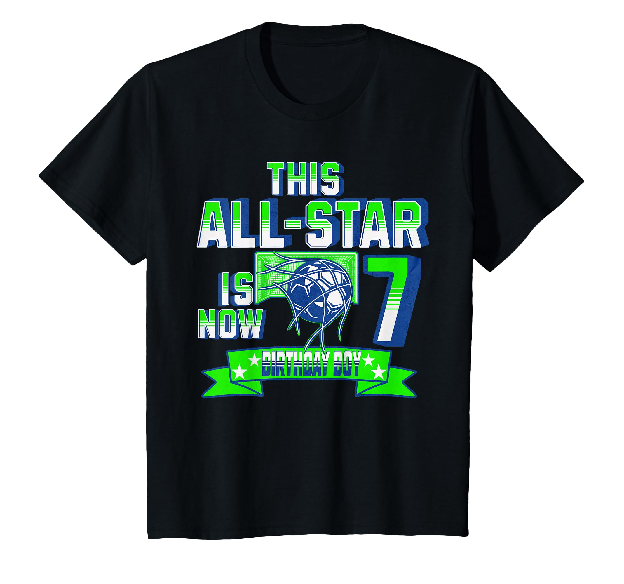 Age 7 Personalized Soccer Party 7Th T-Shirt - Streetwear Style Unisex - T-Shirt, Sweatshirt, Hoodie