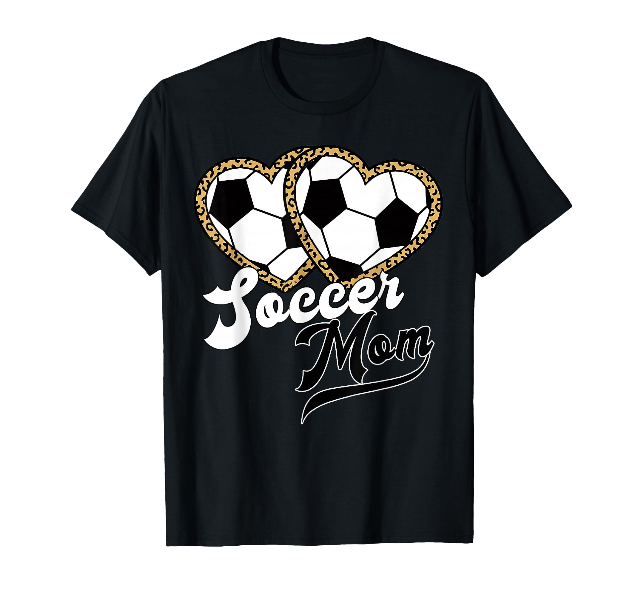 Soccer Mom Leopard Heart Proud Mama T-Shirt - Streetwear Style Men Women - T-Shirt, Sweatshirt, Hoodie