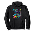 Best 1971 Birthday Birth Year Hoodie - Aesthetic Graphic Men Women - T-Shirt, Sweatshirt, Hoodie