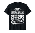 Proud Sister 2026 Senior Soccer Ball T-Shirt - Custom Art Print Unisex - T-Shirt, Sweatshirt, Hoodie