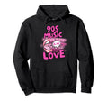 90S Music Is My Love Cassette Tape Hoodie - Trendy Graphic Men Women - T-Shirt, Sweatshirt, Hoodie