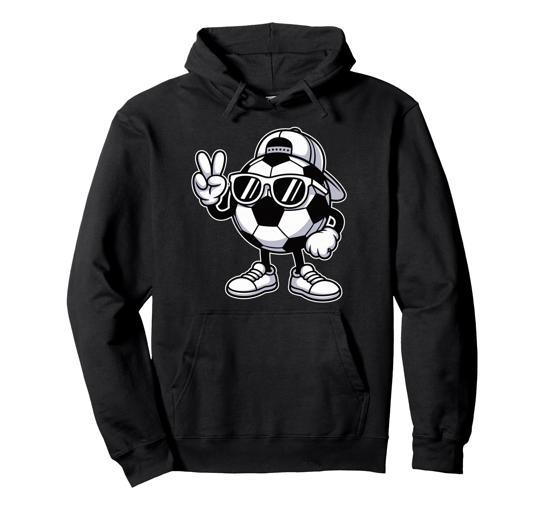 Soccer Ball Sunglasses Funny Soccer Hoodie - Fun Novelty Design Unisex - T-Shirt, Sweatshirt, Hoodie
