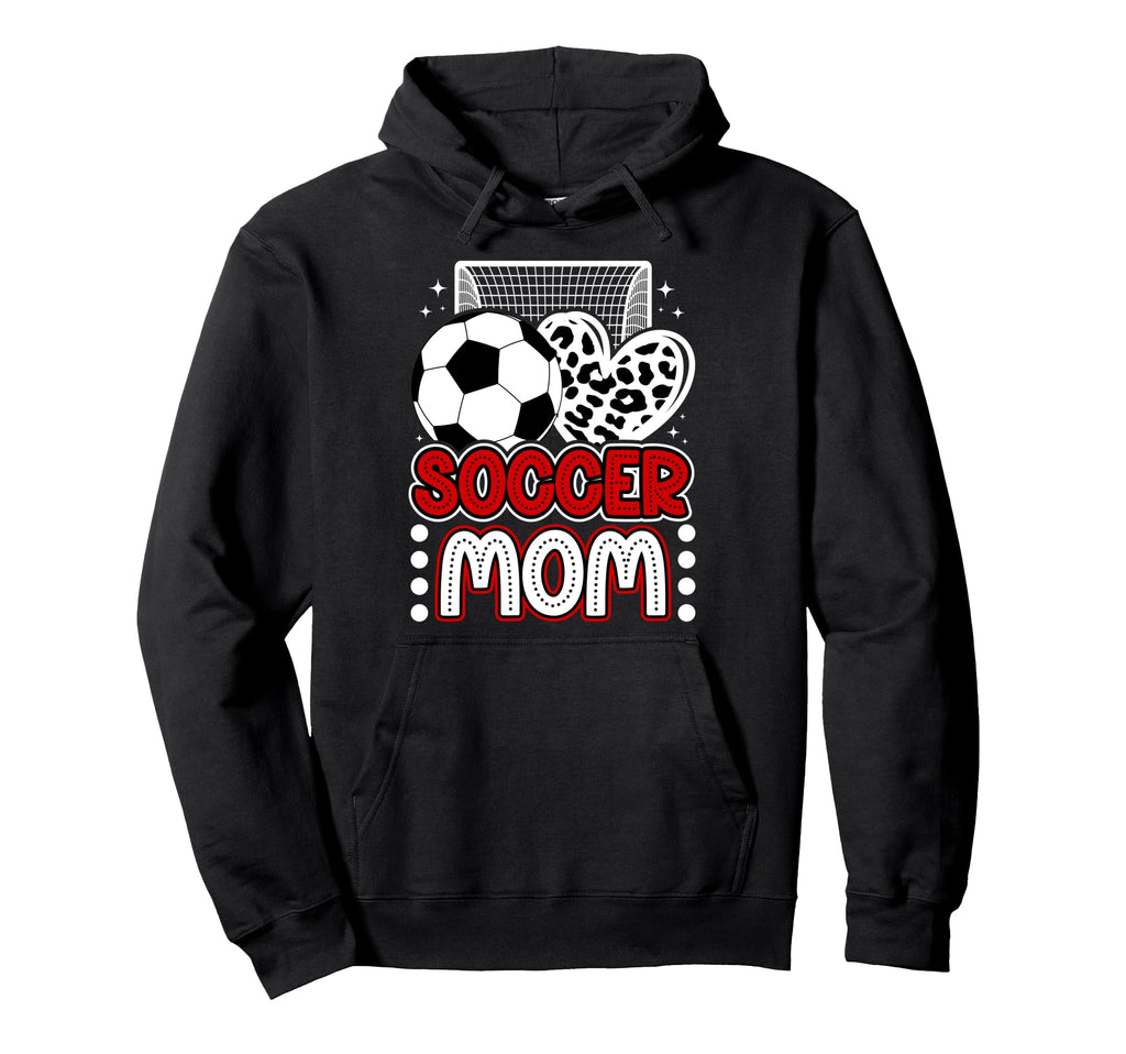 Soccer Mom Soccer Player Mother Heart Hoodie - Unique Graphic Men Women - T-Shirt, Sweatshirt, Hoodie