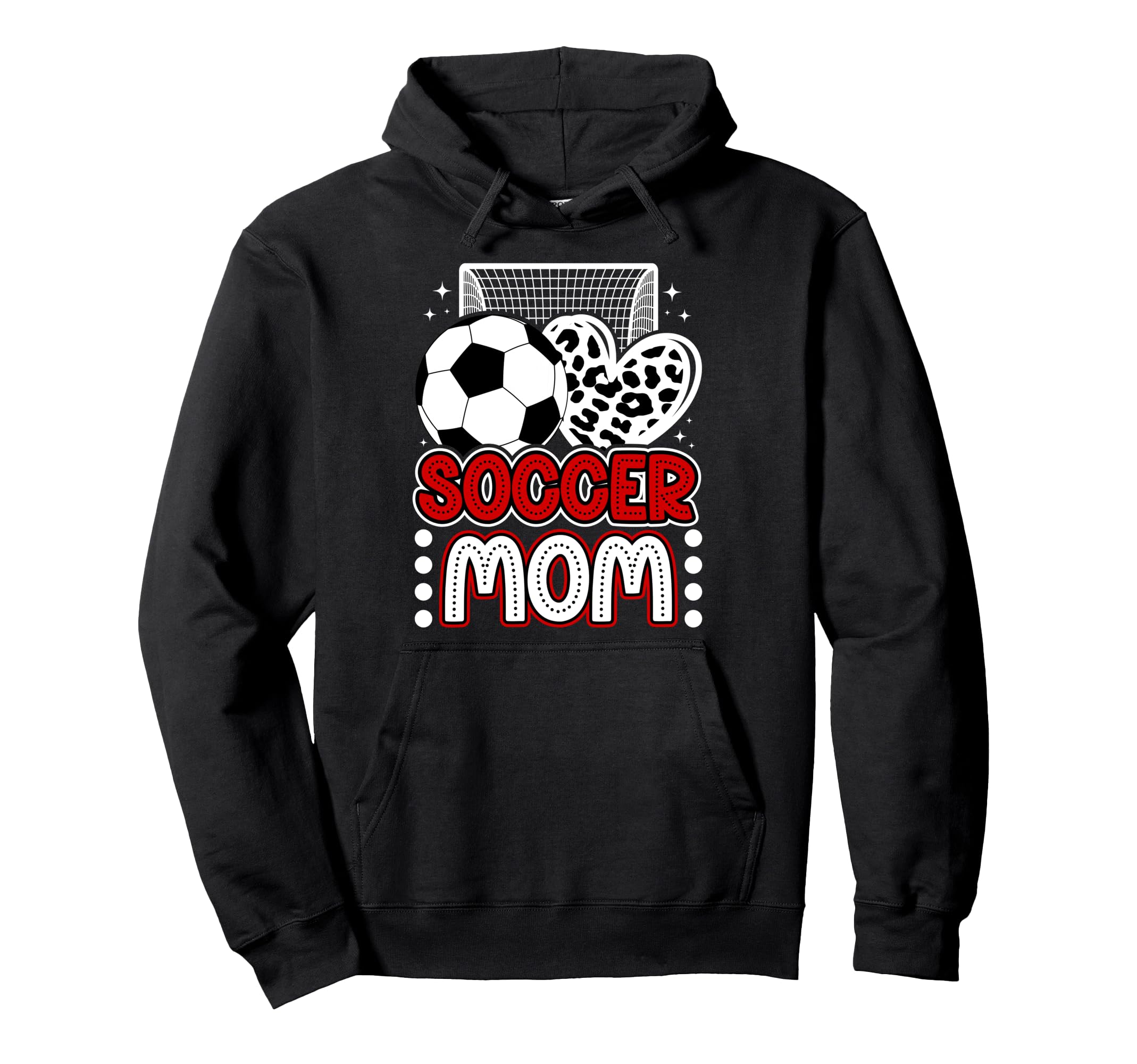 Soccer Mom Soccer Player Mother Heart Hoodie - Unique Graphic Men Women - T-Shirt, Sweatshirt, Hoodie