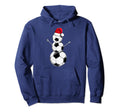 Funny Football Snowman Soccer Hoodie - Graphic Print Unisex - T-Shirt, Sweatshirt, Hoodie