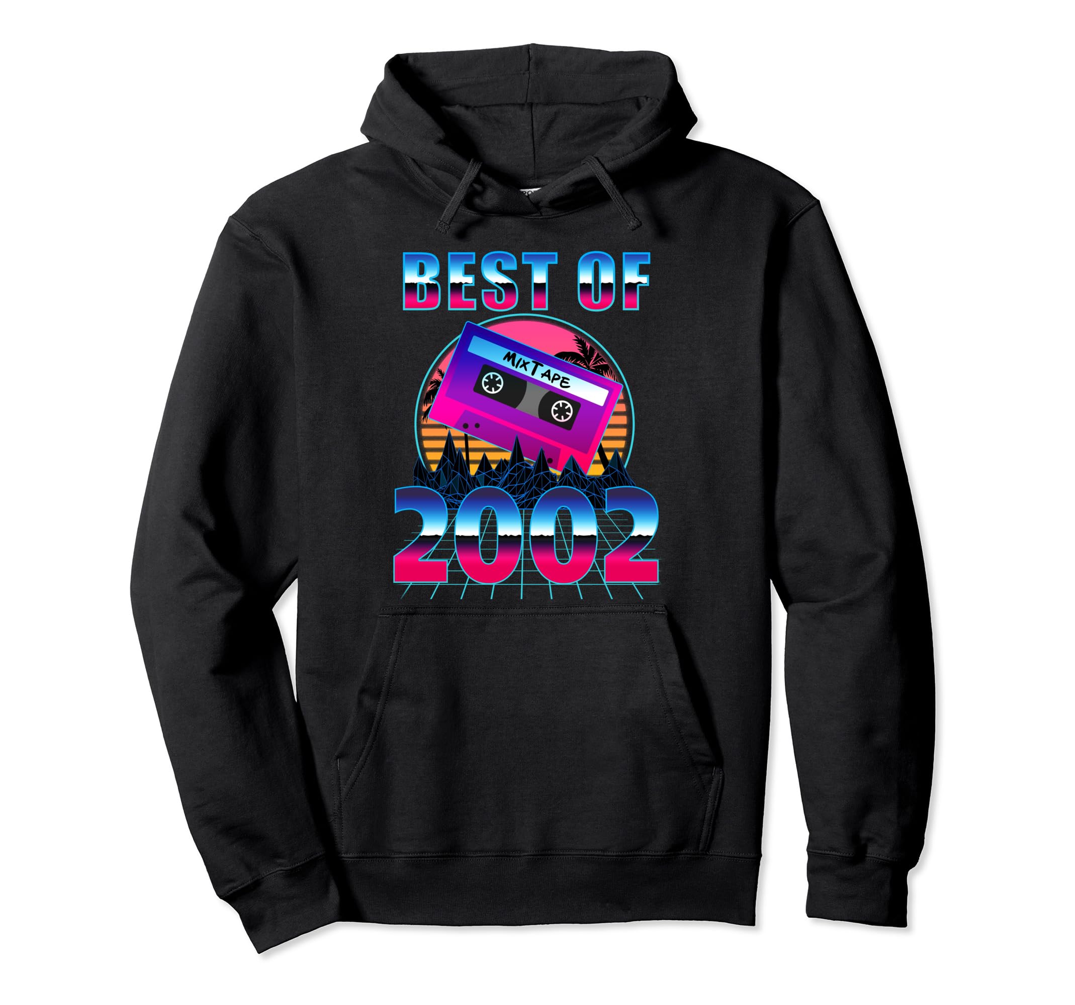 Best 2002 22 Years Old Cassette Tape Hoodie - Fun Novelty Design Unisex - T-Shirt, Sweatshirt, Hoodie