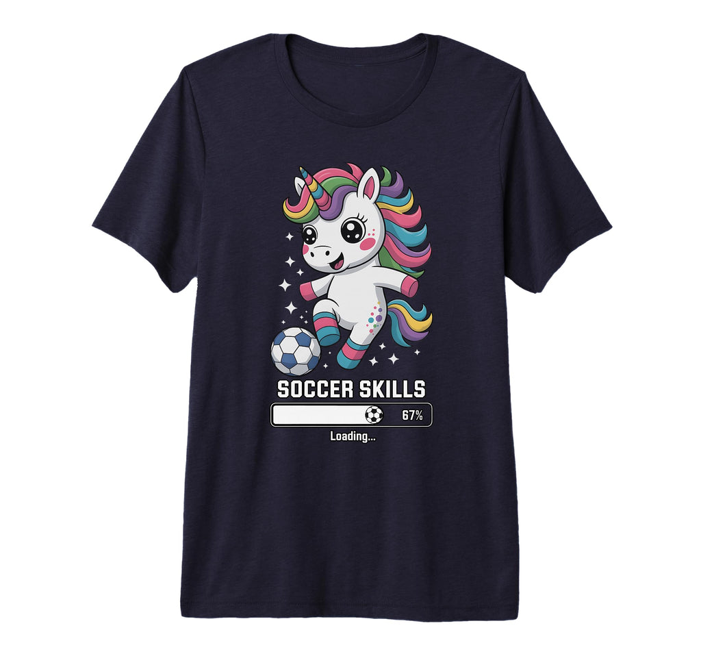 Unicorn Soccer Skills Loading T-Shirt - Casual Everyday Wear for Adults - T-Shirt, Sweatshirt, Hoodie