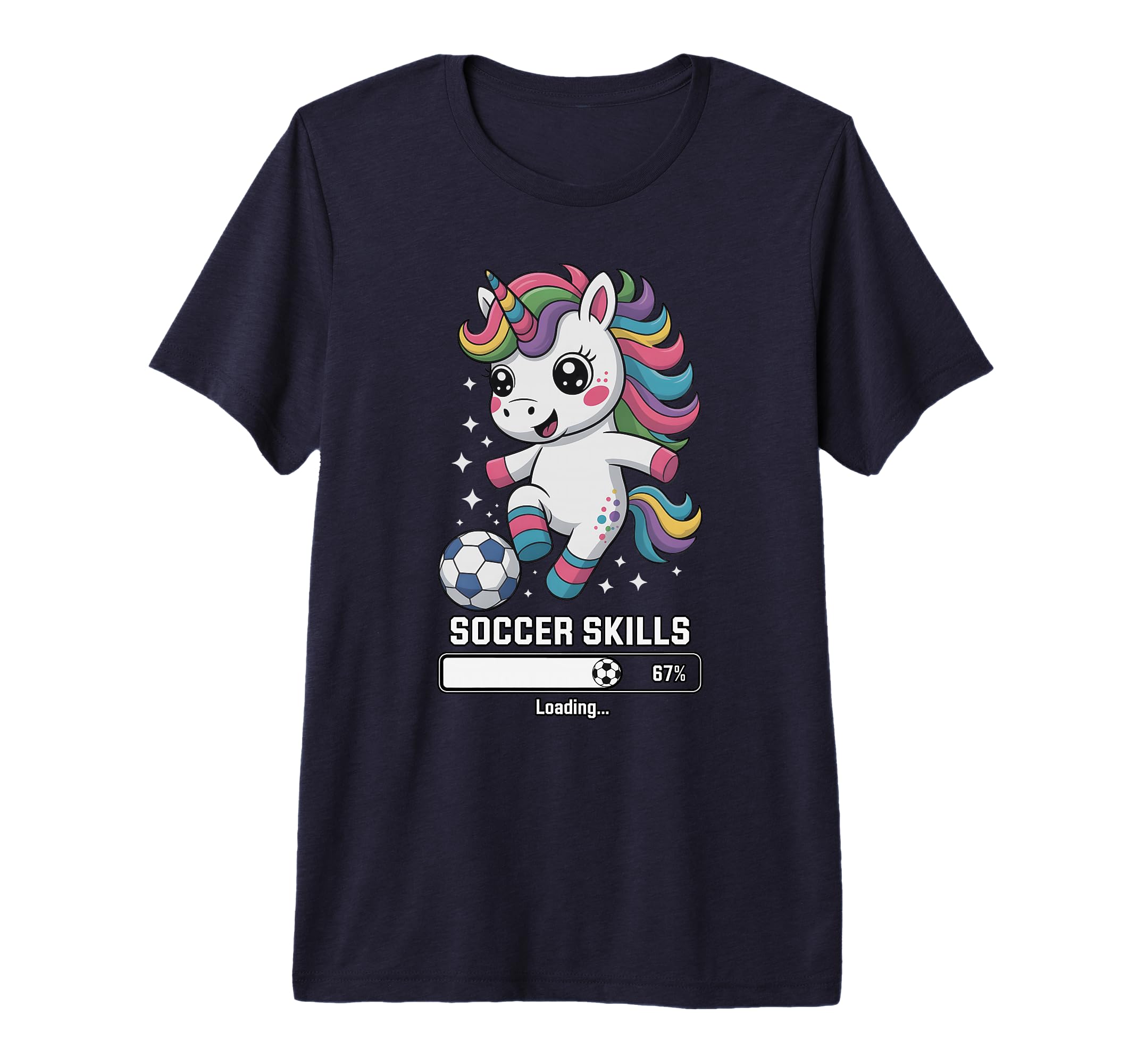 Unicorn Soccer Skills Loading T-Shirt - Casual Everyday Wear for Adults - T-Shirt, Sweatshirt, Hoodie