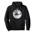 Silver Disco Ball Minimal Dancecore Hoodie - Fun Novelty Design Men Women - T-Shirt, Sweatshirt, Hoodie