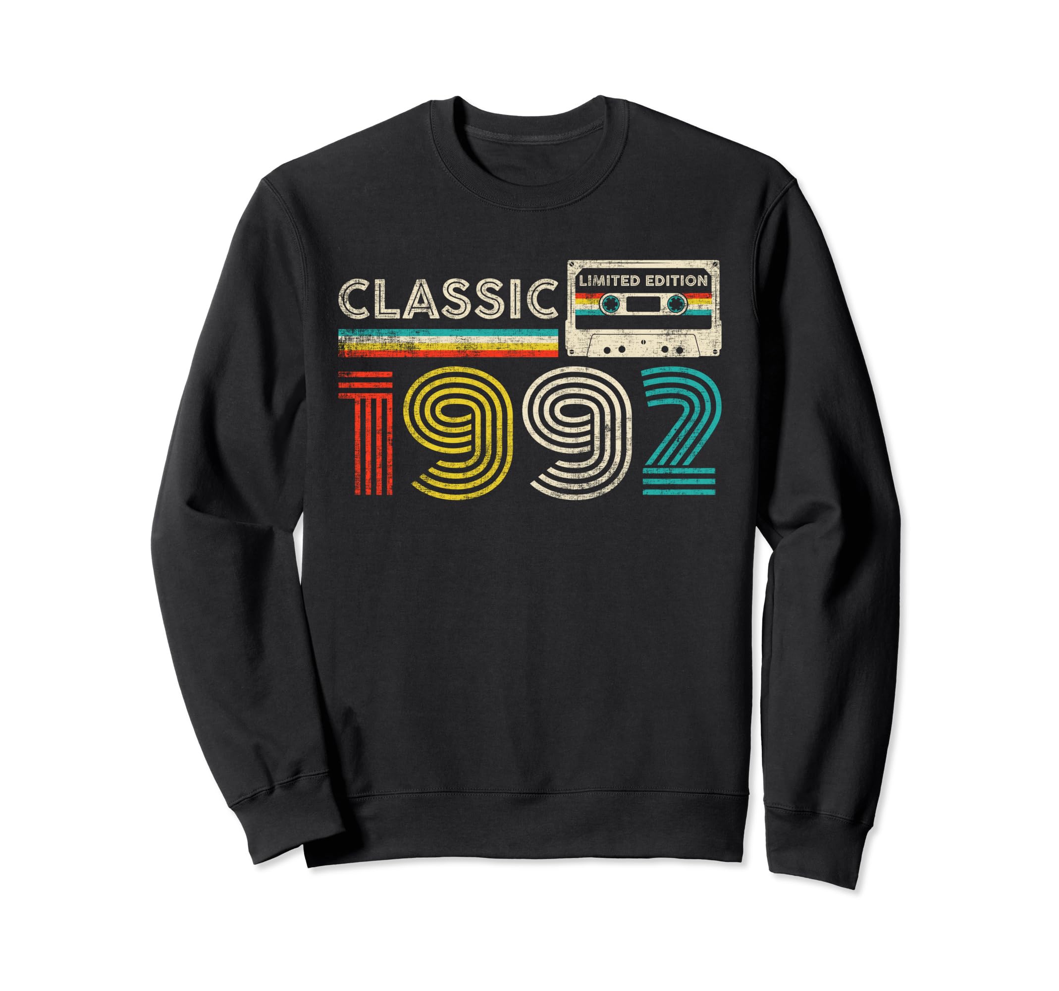 1992 1992 Cassette Tape Birthday Sweatshirt - Aesthetic Graphic Unisex - T-Shirt, Sweatshirt, Hoodie