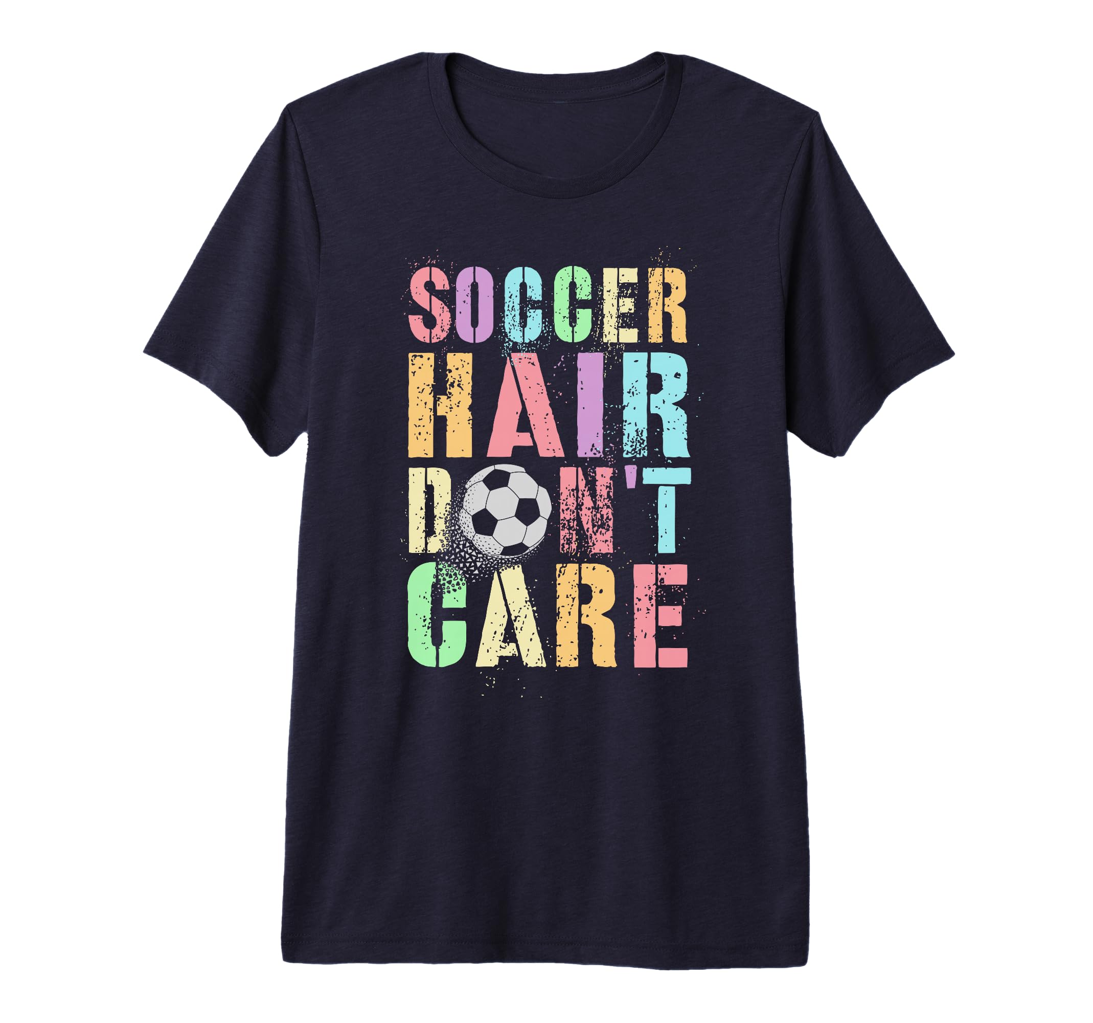 Princess Soccer Hair Dont Care Game T-Shirt - Custom Art Print for Adults - T-Shirt, Sweatshirt, Hoodie