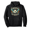 Soccer Papa Family Matching Dad Fathers Hoodie - Fun Novelty Design Unisex - T-Shirt, Sweatshirt, Hoodie