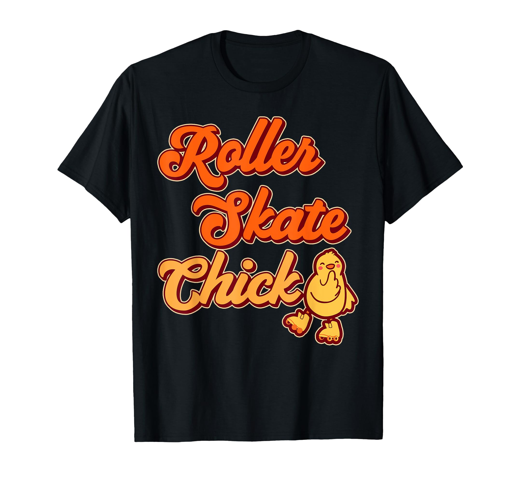 Roller Skating Skate 1970S Chicken T-Shirt - Fun Novelty Design Men Women - T-Shirt, Sweatshirt, Hoodie