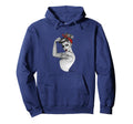 Power Pin Up Rosie Riveter Art Hoodie - Fun Novelty Design for Adults - T-Shirt, Sweatshirt, Hoodie