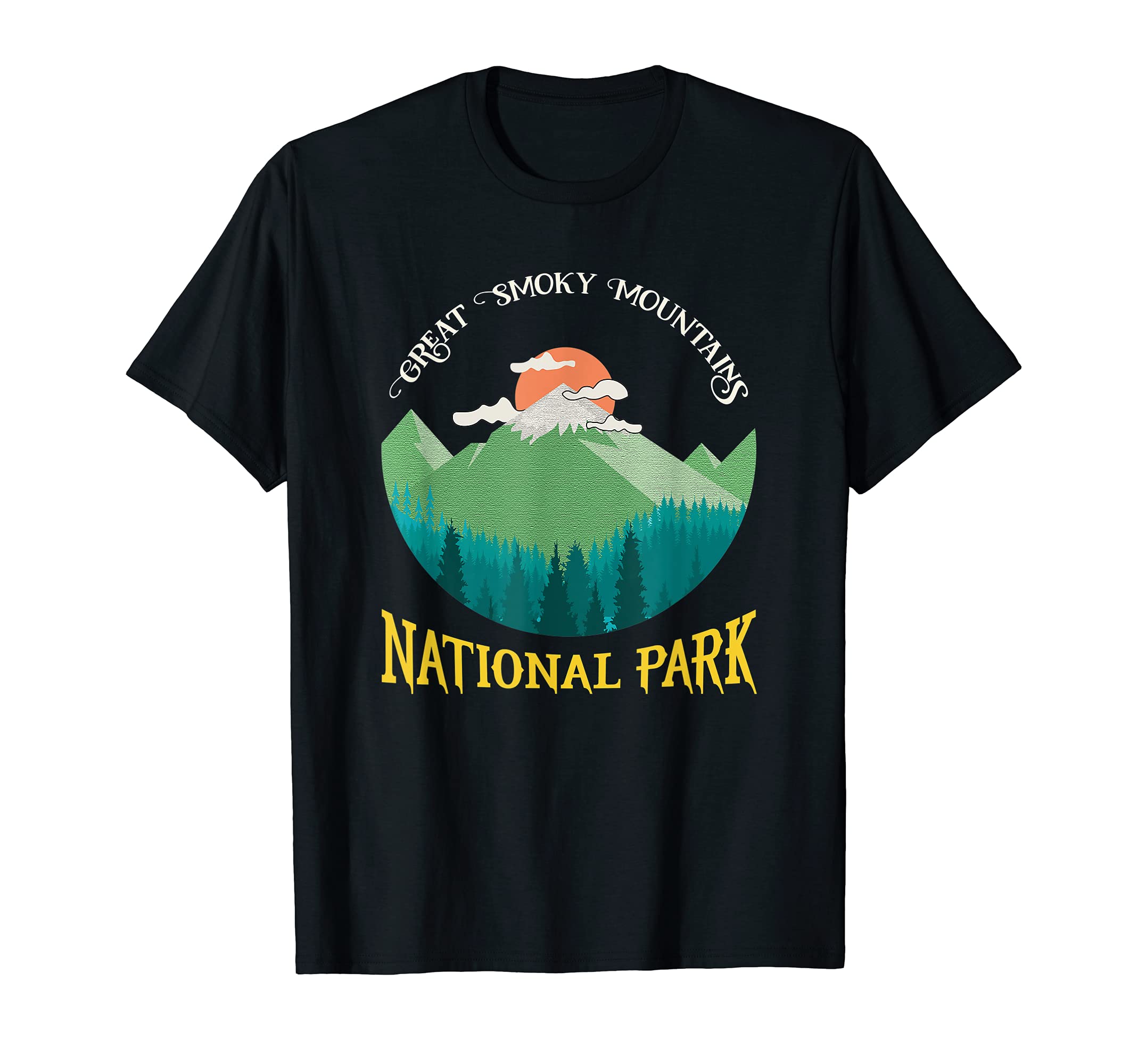 National Park Smoky Mountains T-Shirt - Custom Art Print Men Women - T-Shirt, Sweatshirt, Hoodie
