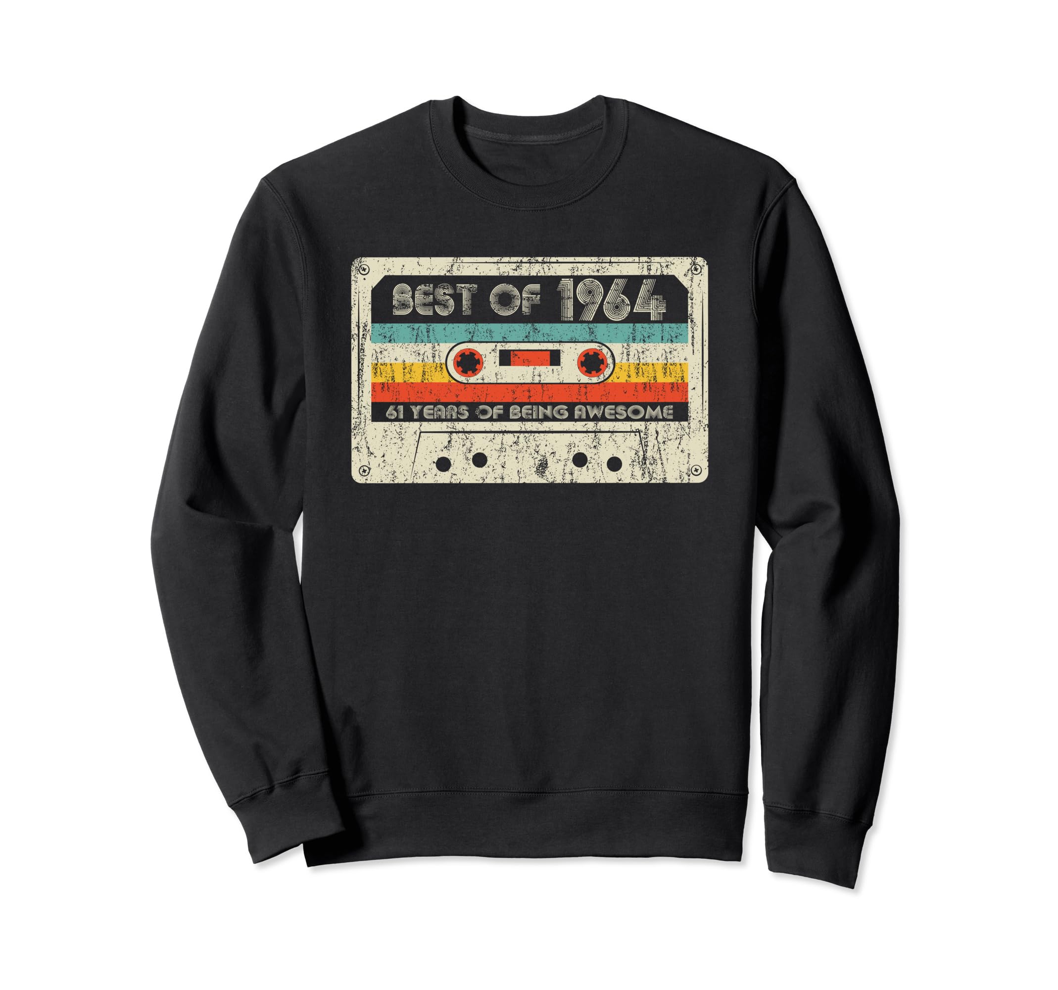Best 1964 1964 Birthday Cassette Tape Sweatshirt - Trendy Graphic Men Women - T-Shirt, Sweatshirt, Hoodie