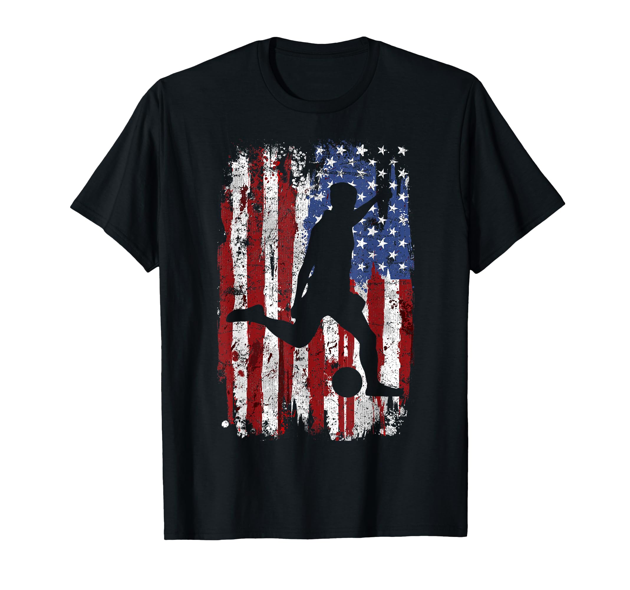 Soccer Usa Flag T-Shirt - Fun Novelty Design for Adults - T-Shirt, Sweatshirt, Hoodie