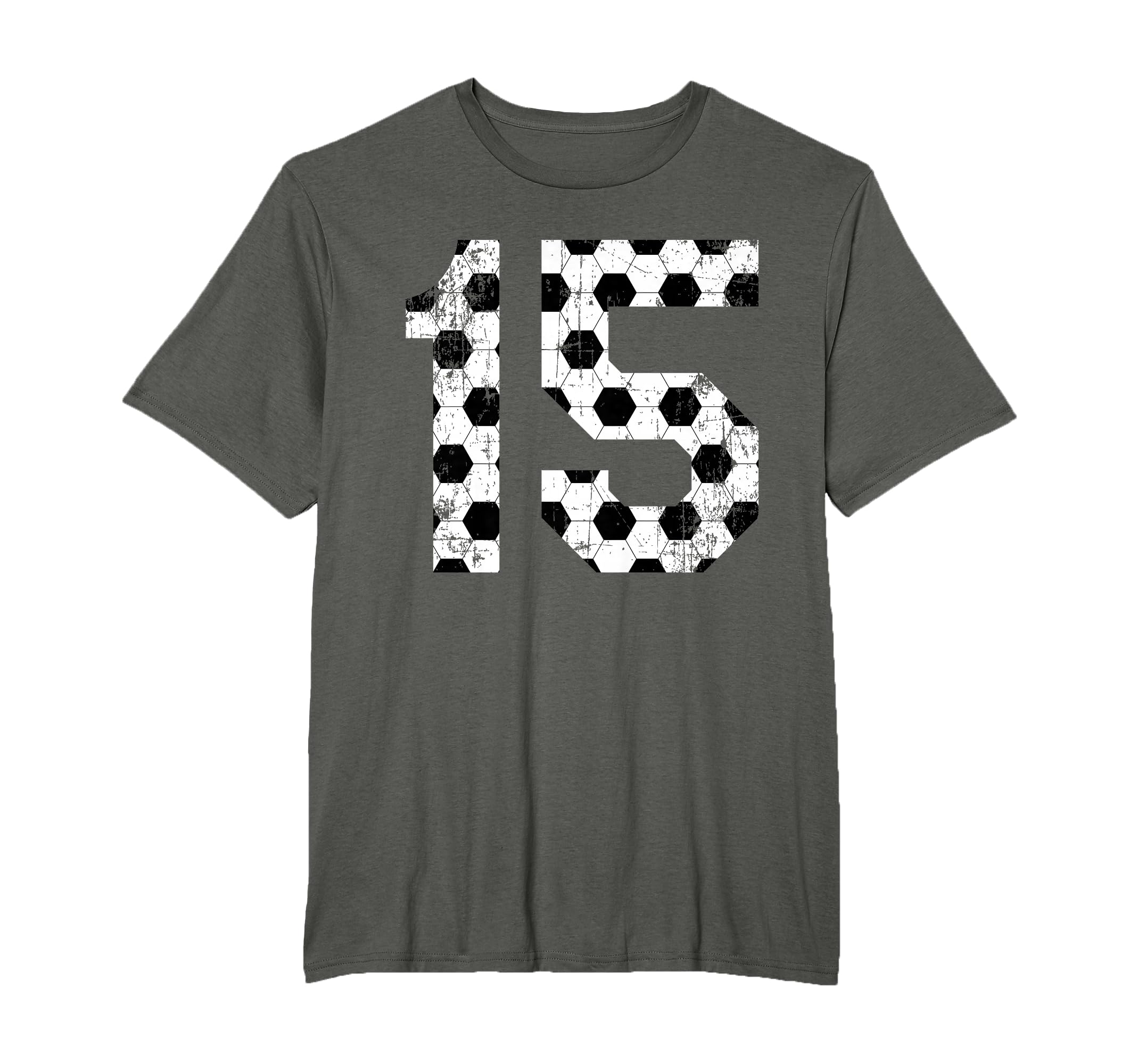Soccer 15 Jersey Number T-Shirt - Minimalist Print Unisex - T-Shirt, Sweatshirt, Hoodie