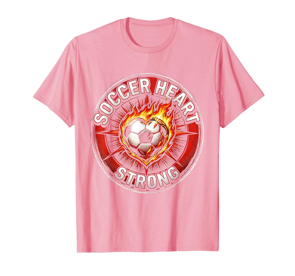 Soccer Heart Strong Passionate Player T-Shirt - Minimalist Print Unisex - T-Shirt, Sweatshirt, Hoodie
