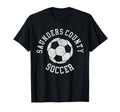 Saunders County Soccer Distressed 90S T-Shirt - Casual Everyday Wear Unisex - T-Shirt, Sweatshirt, Hoodie