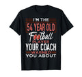 Football 54Th Birthday Party Player T-Shirt - Graphic Print for Adults - T-Shirt, Sweatshirt, Hoodie