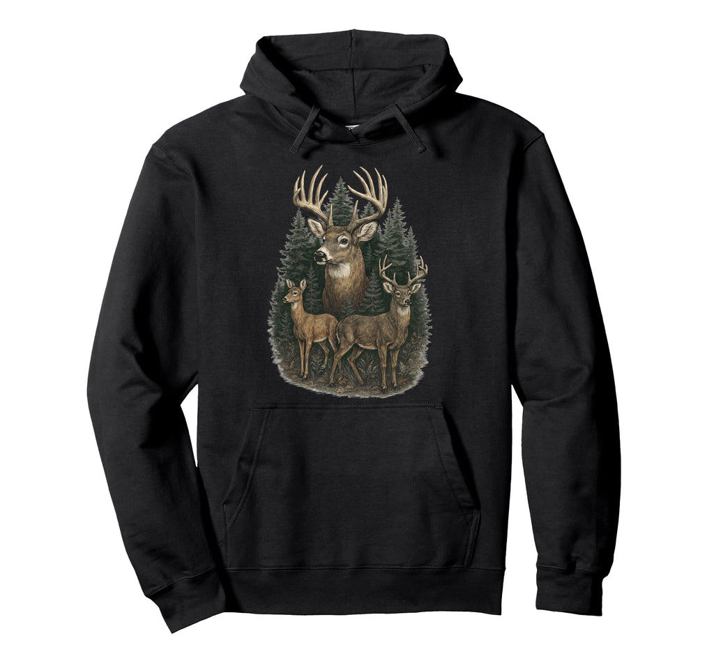 Grunge Deer 90S Hoodie - Custom Art Print Men Women - T-Shirt, Sweatshirt, Hoodie