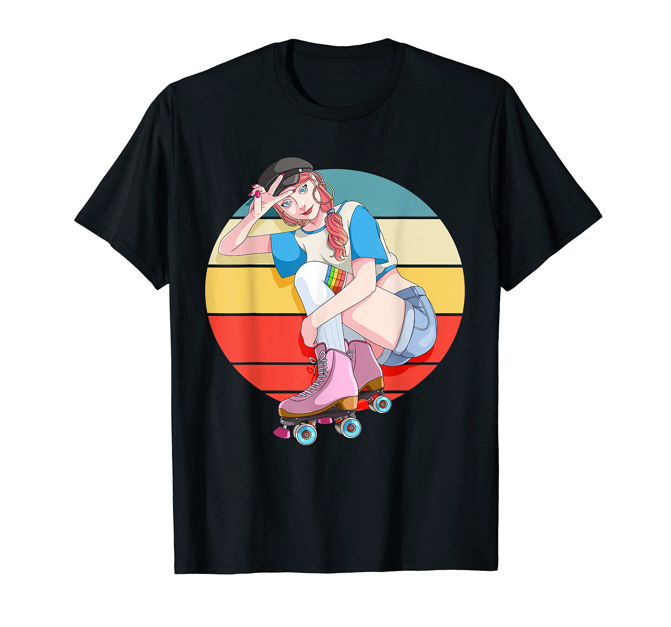 Skater Roller Skates Skating T-Shirt - Casual Everyday Wear for Adults - T-Shirt, Sweatshirt, Hoodie