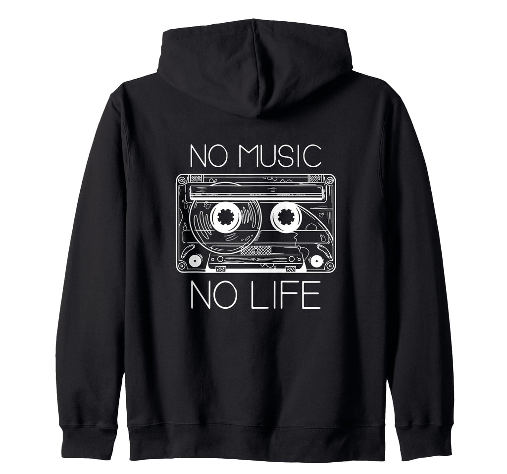 Cassette Tape No Music No Life Sweatshirt - Custom Art Print Men Women - T-Shirt, Sweatshirt, Hoodie