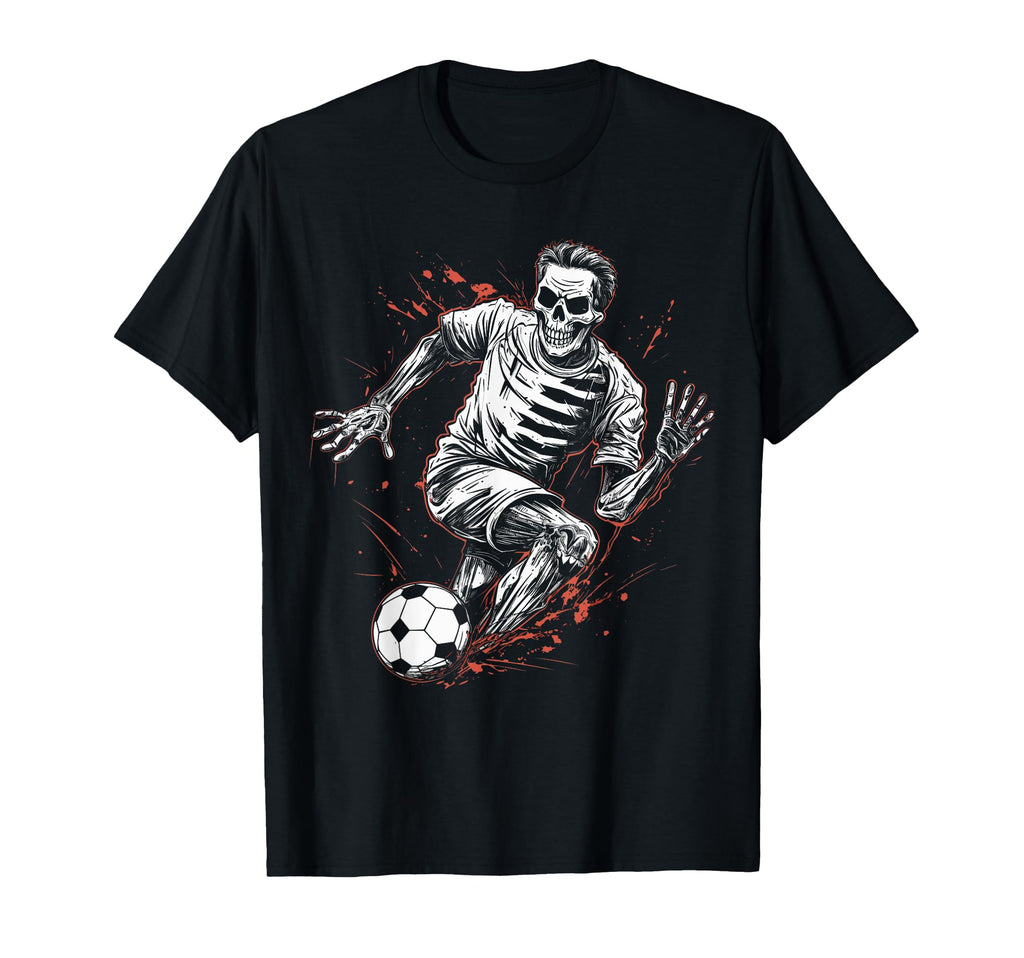 Soccer Skeleton Soccer Player T-Shirt - Fun Novelty Design Men Women - T-Shirt, Sweatshirt, Hoodie