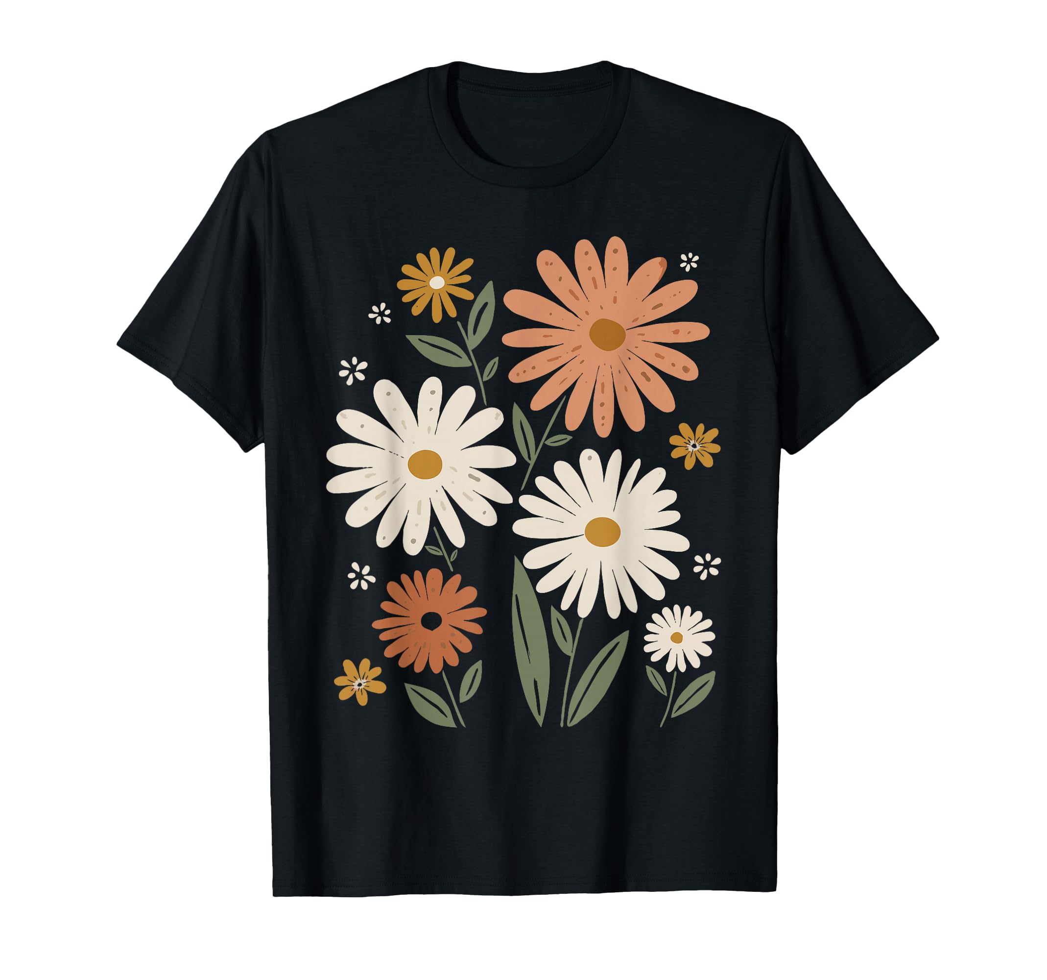 Wildflowers Flowers Pattern Summer T-Shirt - Minimalist Print Unisex - T-Shirt, Sweatshirt, Hoodie