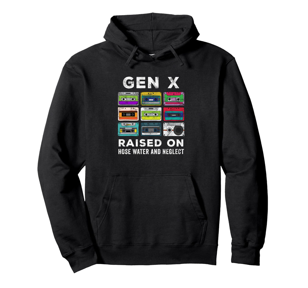 Gen X Cassette Mixtape Funny Nostalgic Hoodie - Custom Art Print Unisex - T-Shirt, Sweatshirt, Hoodie