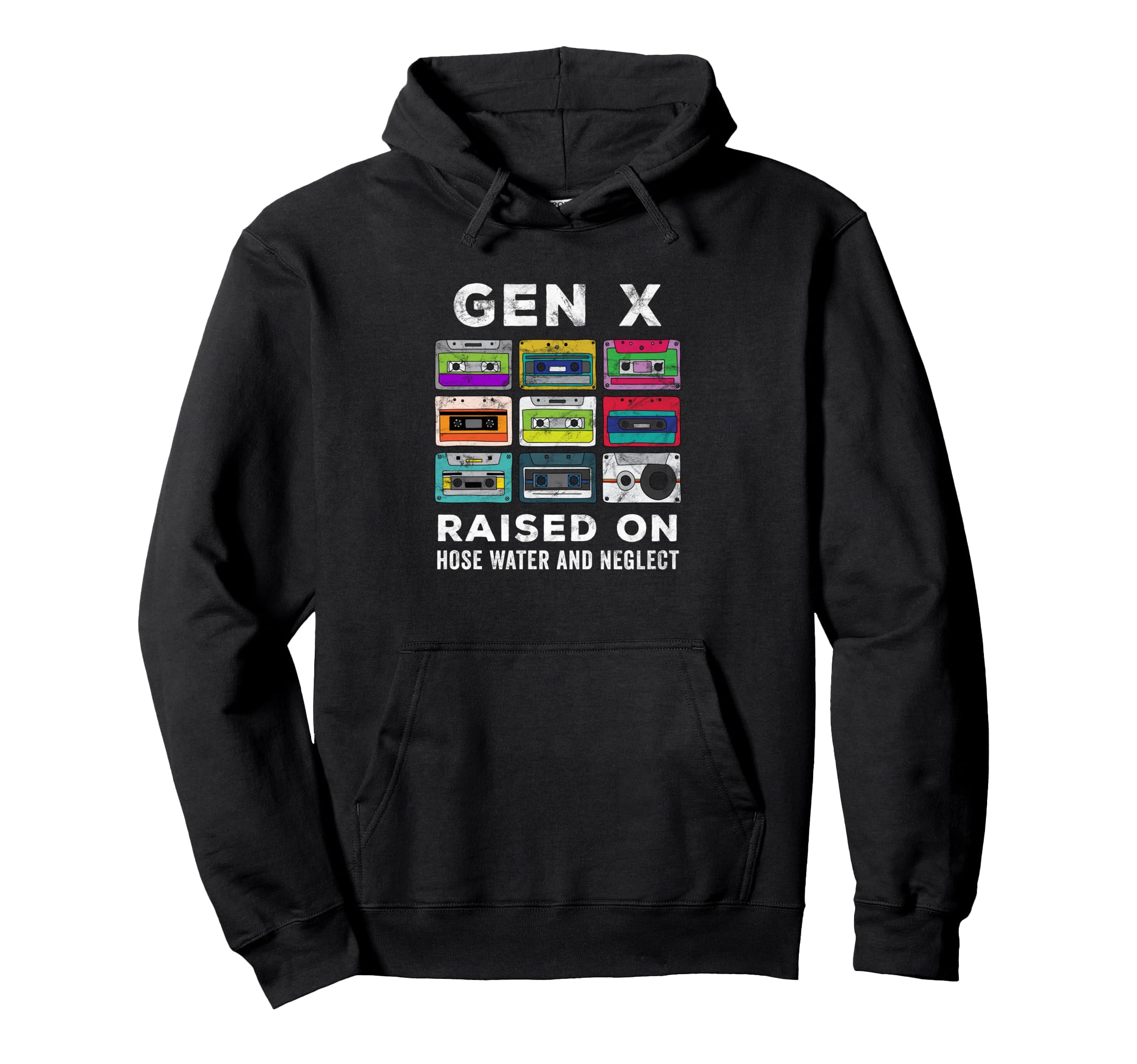 Gen X Cassette Mixtape Funny Nostalgic Hoodie - Custom Art Print Unisex - T-Shirt, Sweatshirt, Hoodie