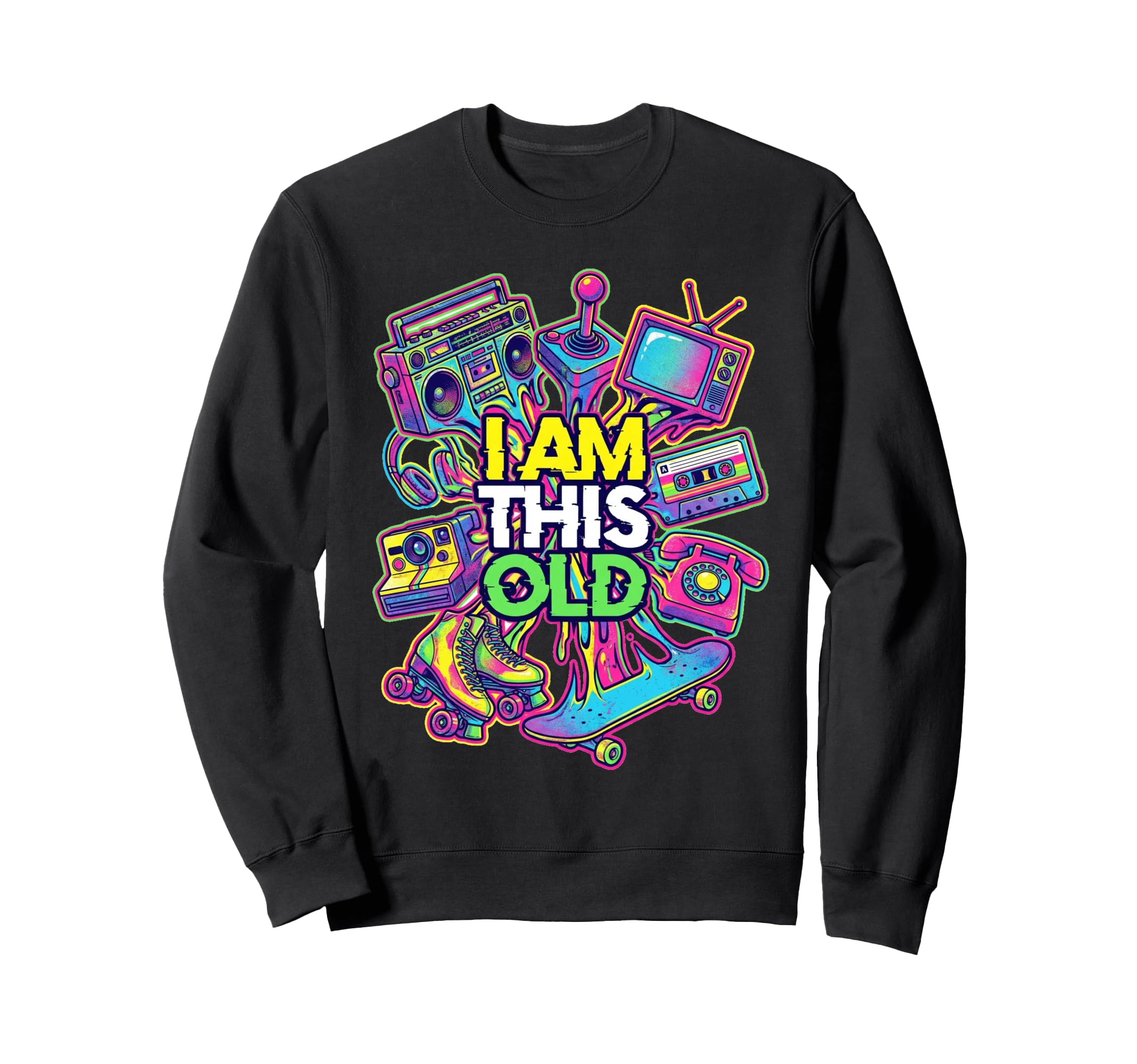 Iconic 1980S Nostalgia Love 80S Sweatshirt - Casual Everyday Wear Unisex - T-Shirt, Sweatshirt, Hoodie