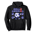 Hello America Soccer 2026 Host Fan Hoodie - Minimalist Print Unisex - T-Shirt, Sweatshirt, Hoodie