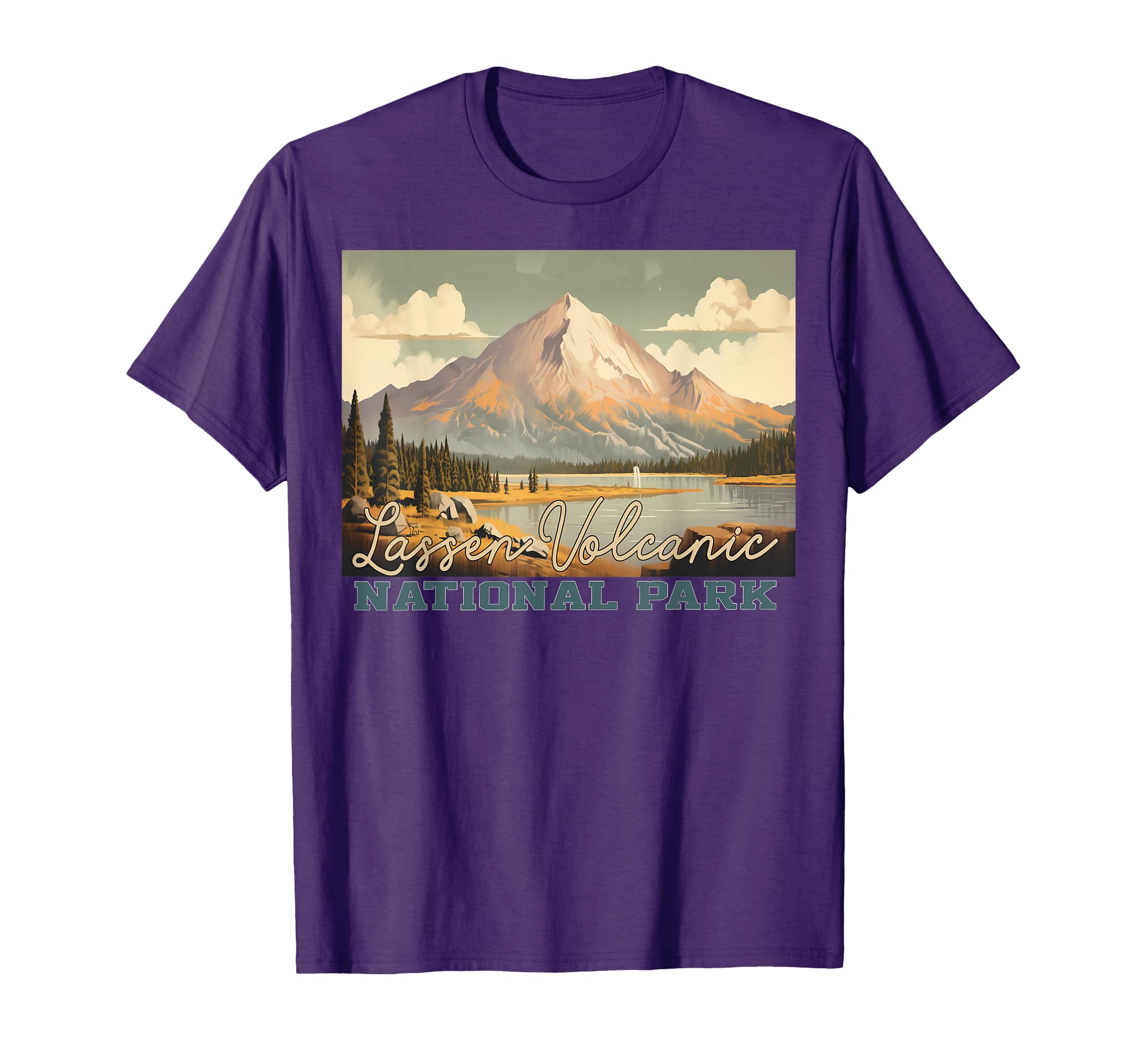 Lassen Volcanic National Park T-Shirt - Minimalist Print Unisex - T-Shirt, Sweatshirt, Hoodie