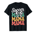 Groovy Soccer Football Player Mama Fan T-Shirt - Custom Art Print Unisex - T-Shirt, Sweatshirt, Hoodie