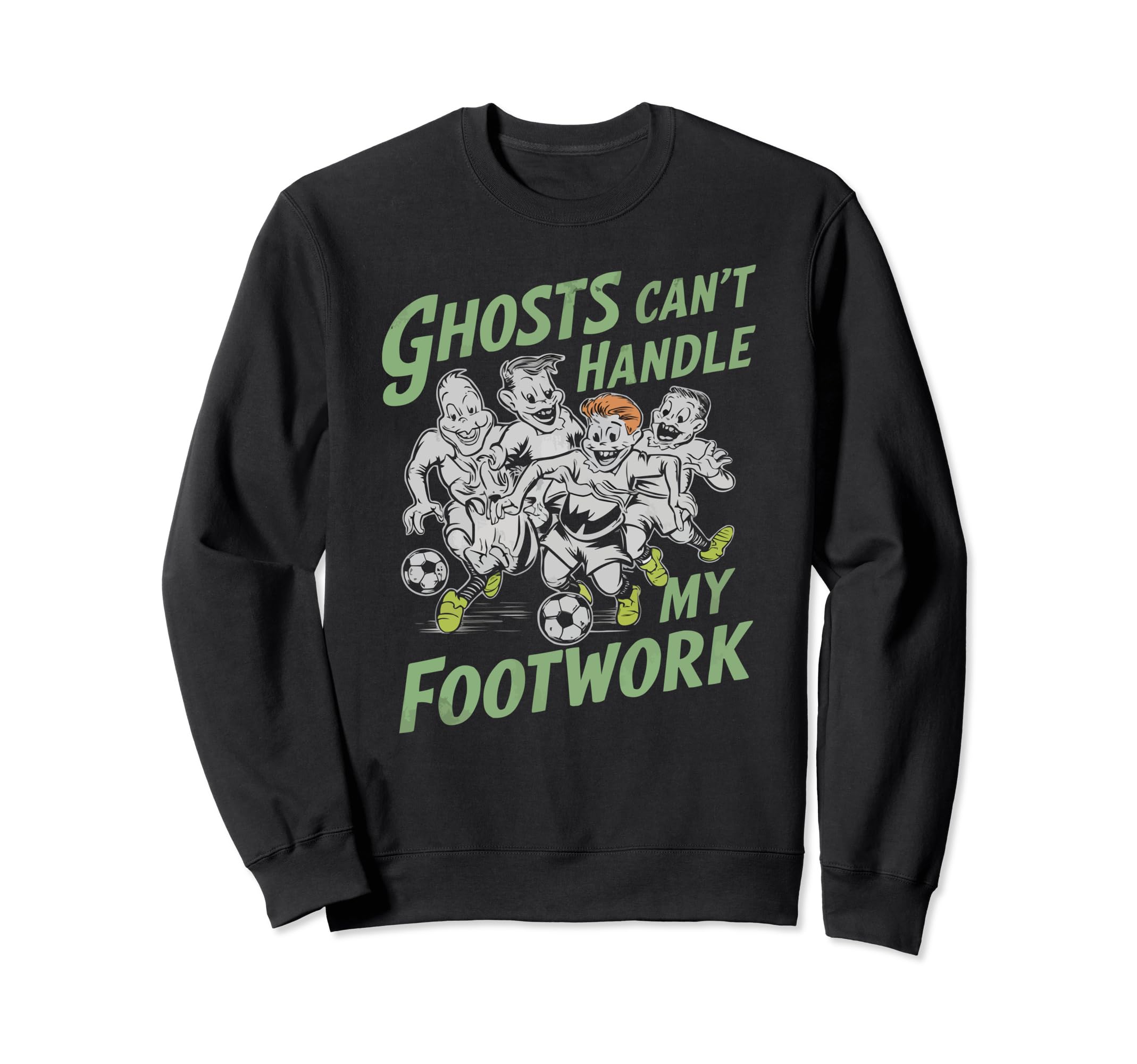 Soccer Halloween Spooky Goalkeeper Sweatshirt - Minimalist Print Men Women - T-Shirt, Sweatshirt, Hoodie